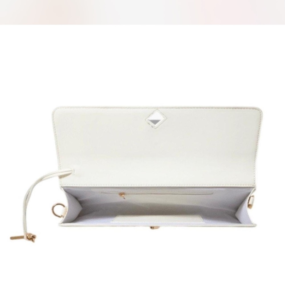 Few Moda East West Theia Clutch With Crossbody Strap - Cream NWT - Picture 3 of 11